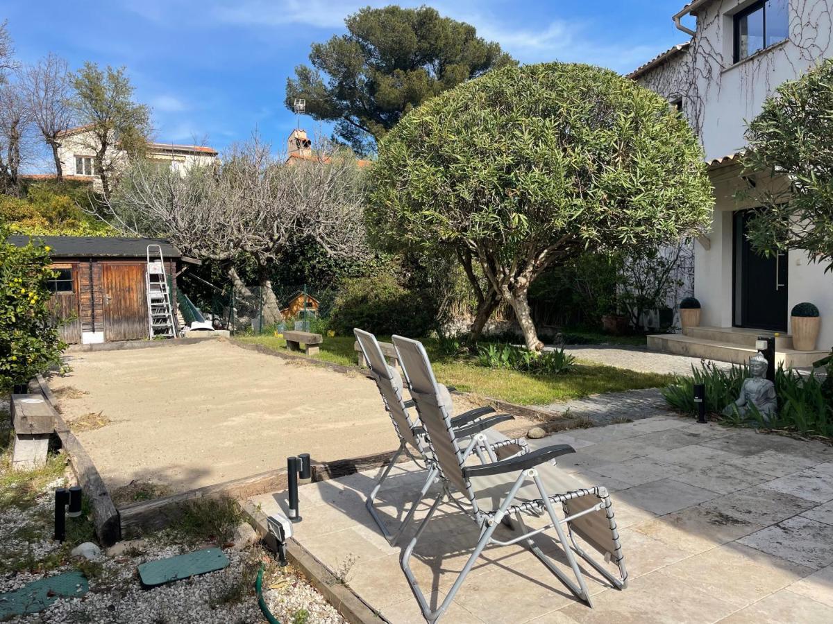 Sublime Haut De Villa Apercu Mer /Hippodrome / Cagnes-sur-Mer Exterior photo